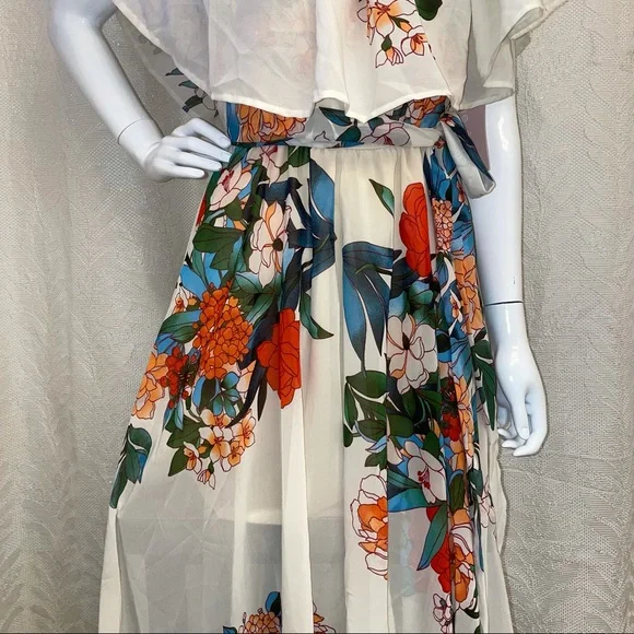 Une Ame Dress Floral Pattern Long - Picture 13 of 14